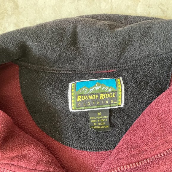 MAROON QUARTER ZIP FLEECE - Picture 2 of 2